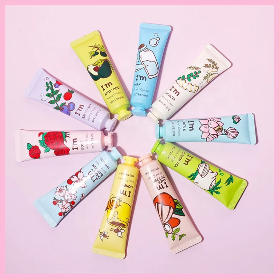 30g Hand Cream & Lotion – Moisturizing, Wrinkle Care & Natural Fruit Plant Extracts (Multiple Flavors)