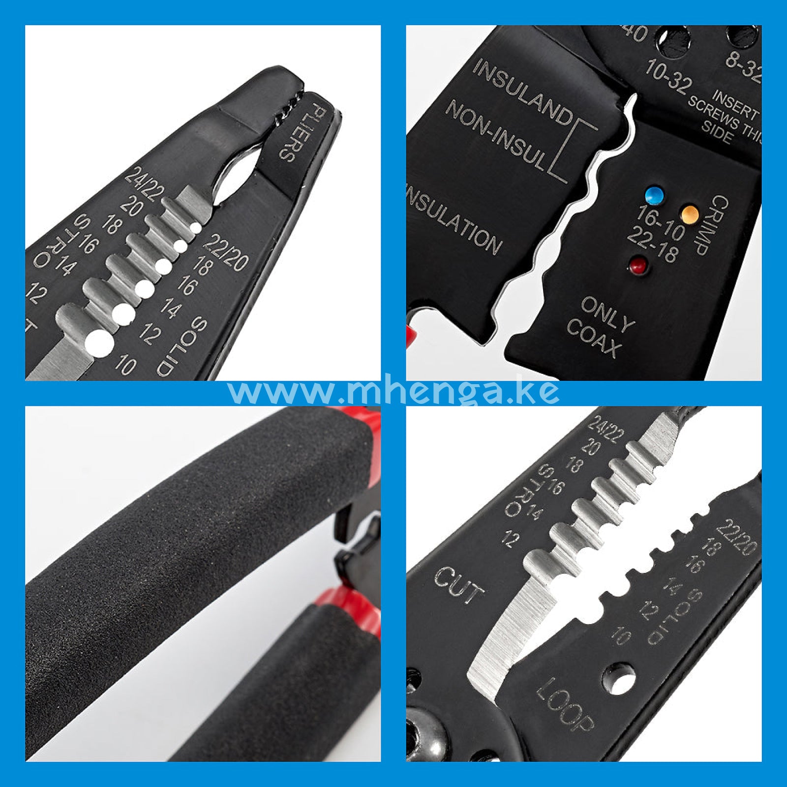 7 In 1 Wire Stripper Cutter Stripping Tool - 8 Inch Multi-Function Hand Crimping Plier