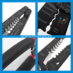 7 In 1 Wire Stripper Cutter Stripping Tool - 8 Inch Multi-Function Hand Crimping Plier