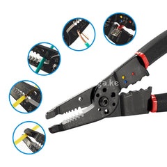 7 In 1 Wire Stripper Cutter Stripping Tool - 8 Inch Multi-Function Hand Crimping Plier