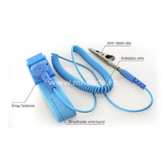Adjustable Anti Static Esd Wrist Band With Grounding Wire Coil Cord