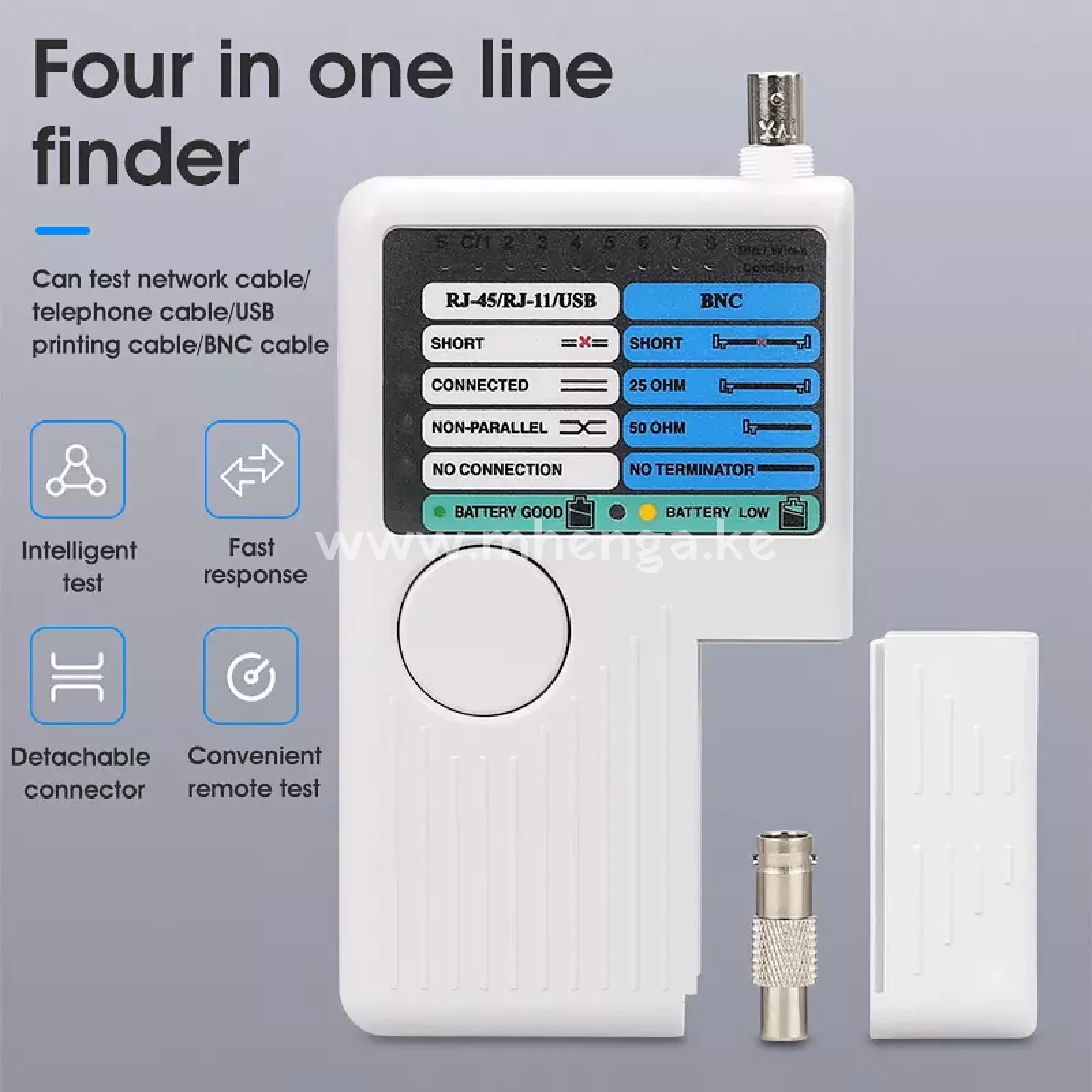 Remote Rj11 Rj45 Usb Bnc Lan Network Cable Tester For Utp Stp Cables Tracker Detector