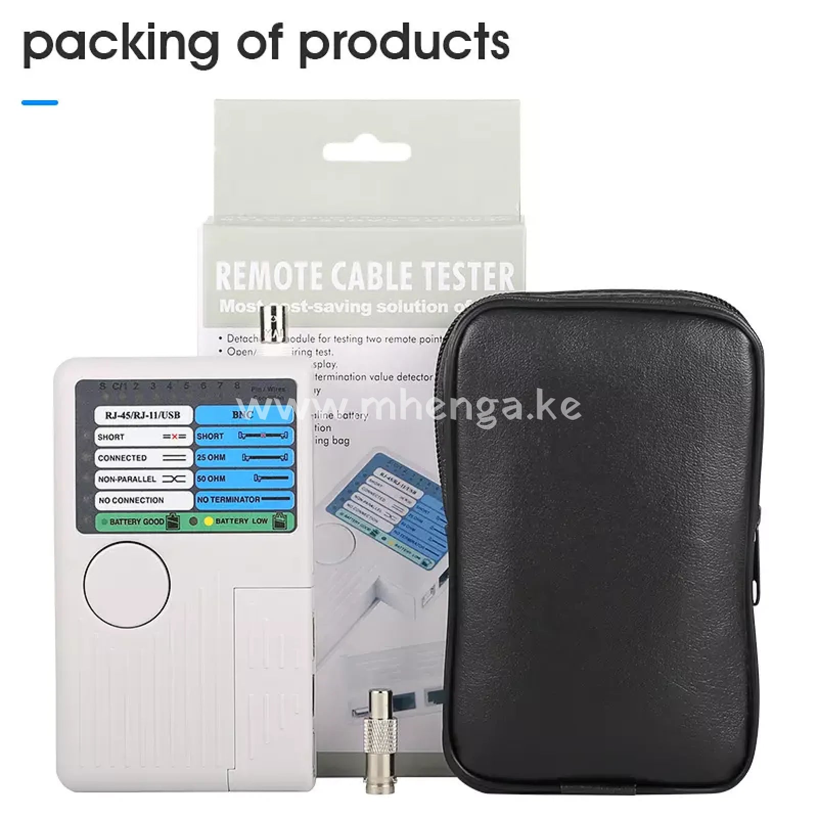 Remote Rj11 Rj45 Usb Bnc Lan Network Cable Tester For Utp Stp Cables Tracker Detector