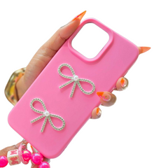 IPhone 11 shiny bowconture silicone phone case