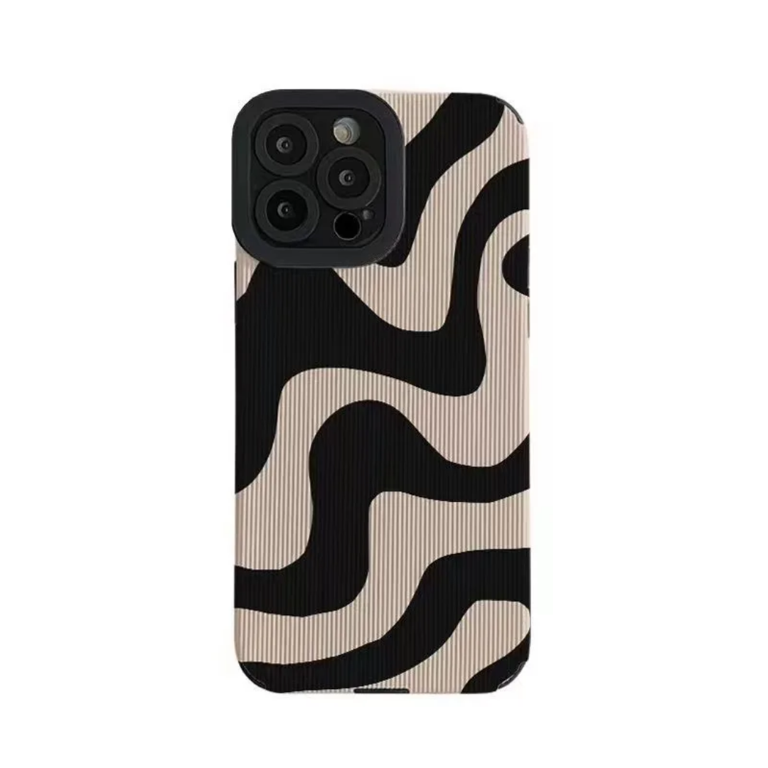 iPhone 11 wavy silicone phone case cover