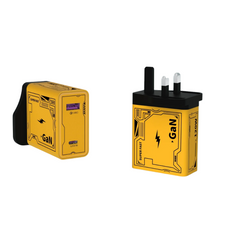 120W GaN Super Fast Charger – UK Plug – Dual Port PD + USB Quick Charge Adapter